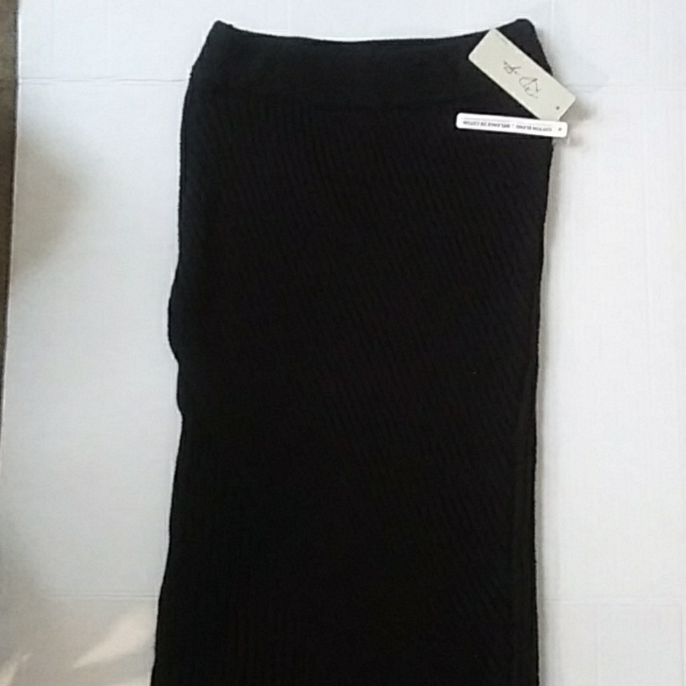 RdStyle Black Knit Pencil Skirt